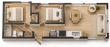 Generated furnished concept for 5-104